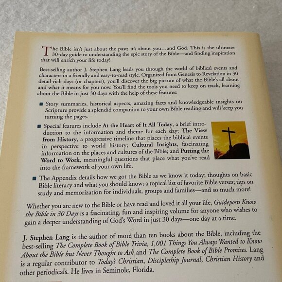Know the Bible in 30 Days 2008 Paperback Book by J. Stephen Lang - Picture 14 of 15